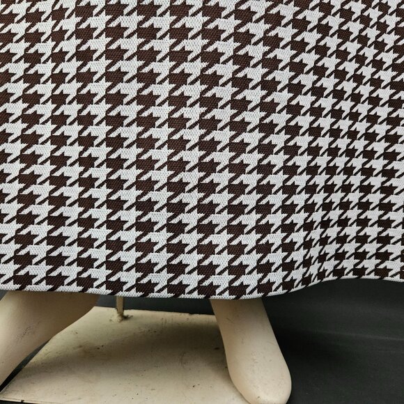 70s Bodin Knits Houndstooth Pull On Maxi Skirt - Picture 5 of 10